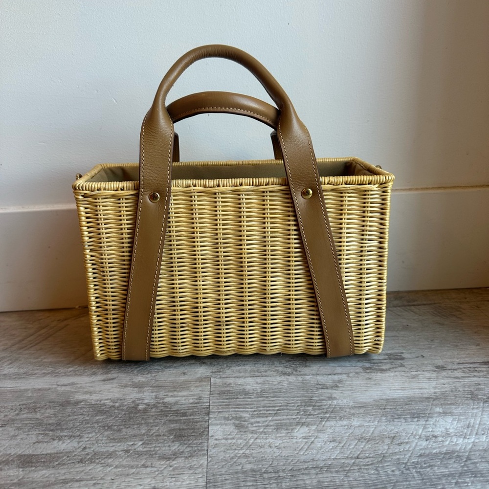 Kayu … Wicker Bucket/Crossbody Bag…drawstring Closure…